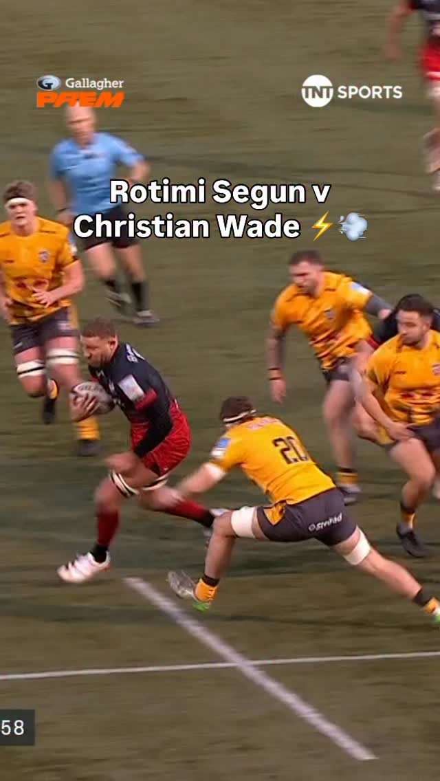Rotimi Segun 🆚 Christian Wade ⚡️💨😳 | PREM Rugby | Facebook
