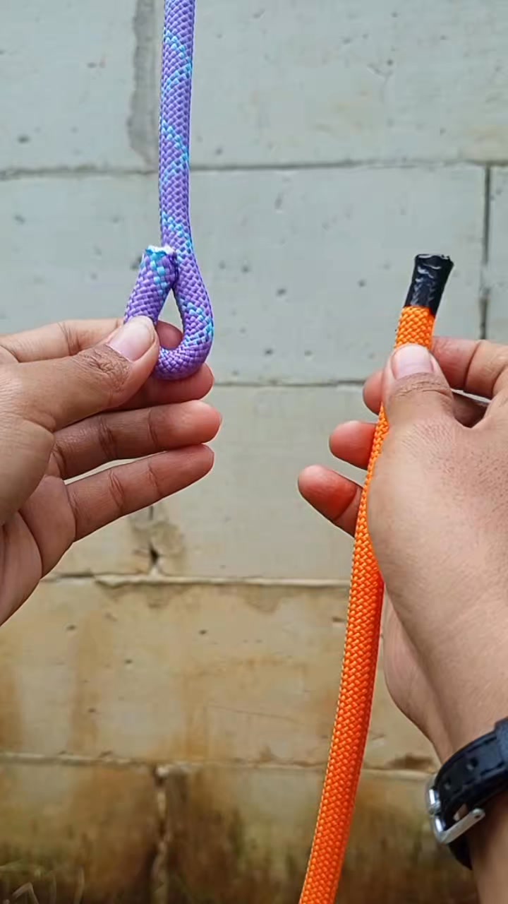This knot is practical for joining ropes of different diameters or ...