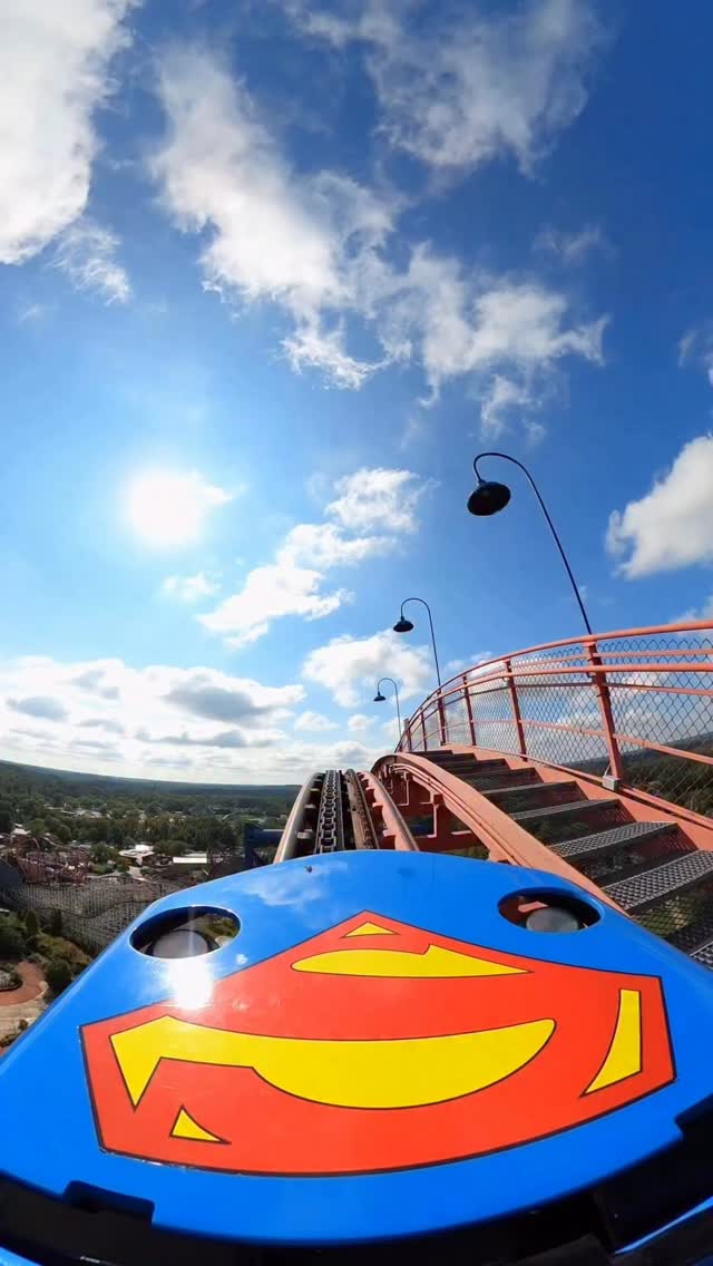 My last ride ever on Superman: Ride of Steel! #sixflags # ...