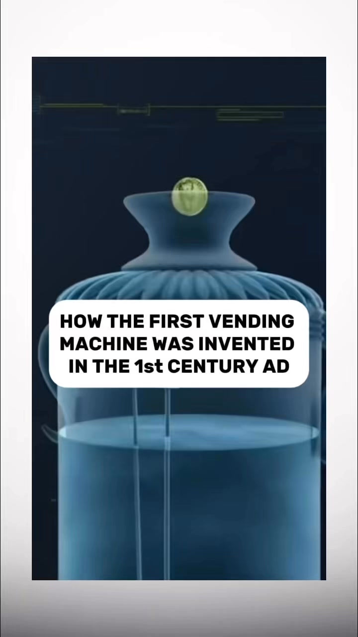 How the first vending machine was invented in the 1st century Ad ...
