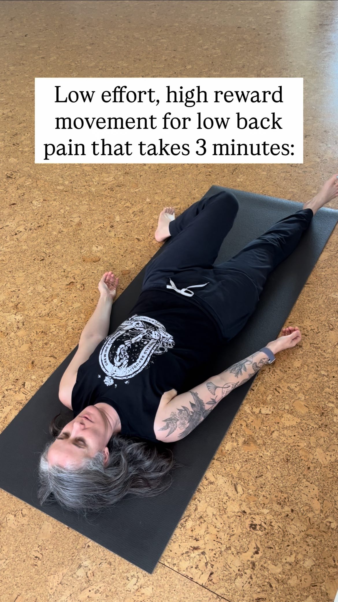 A big contributor to lower back pain is lack of internal hip rotation ...