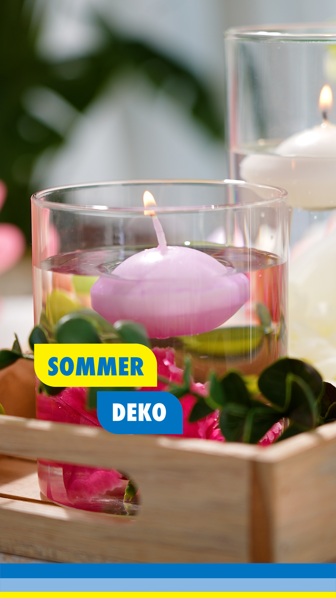 Der einfachste Sommerdeko-Trick. ☀️💡, 🛒 Günstige Gläser und Kerzen findest du natürlich in deinem TEDi ab 3,00€. | TEDi Deutschland