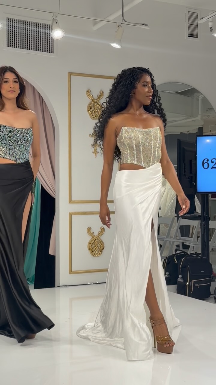 anyone else obsessing over these cutouts?! 🤍🤎🖤 #promdresses #promshop #promseason #promlife #pensacolapromshop ALYCE Paris | Twilight Prom and Pageant
