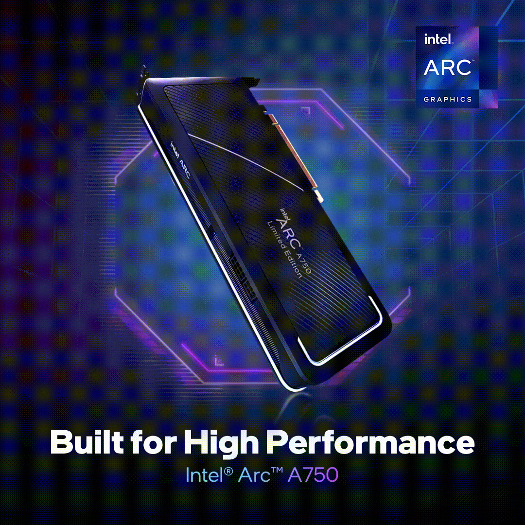 Time to amp up your game! ? Purchase your own Intel Arc A750 at 