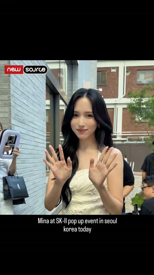Mina at SK-II pop up event in seoul korea today 📌 Follow