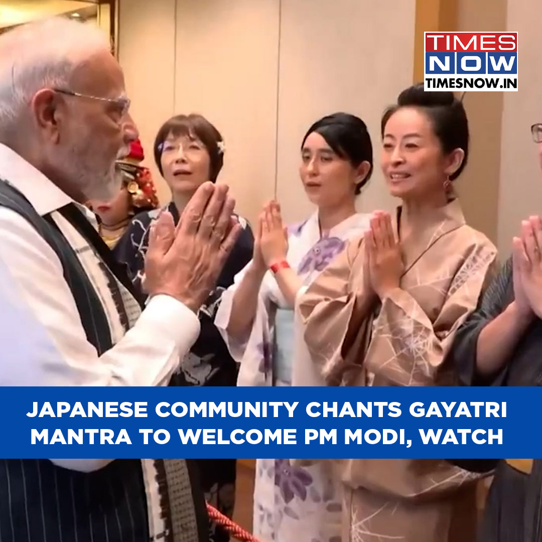 Japanese Community Welcomes PM Modi In Tokyo By Reciting The Gayatri ...