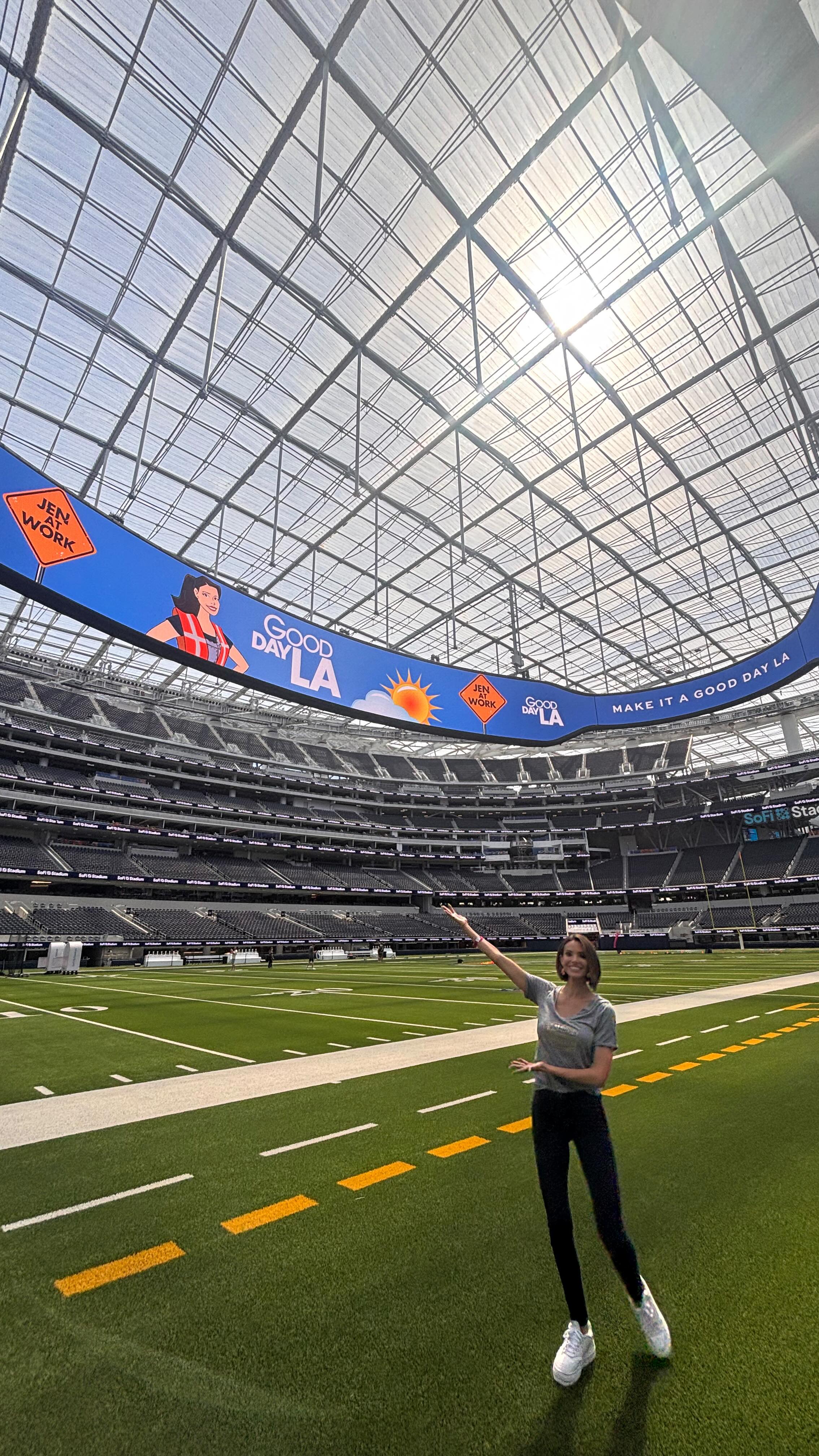 We took #JenatWork to @sofistadium ! What an experience being there on ...
