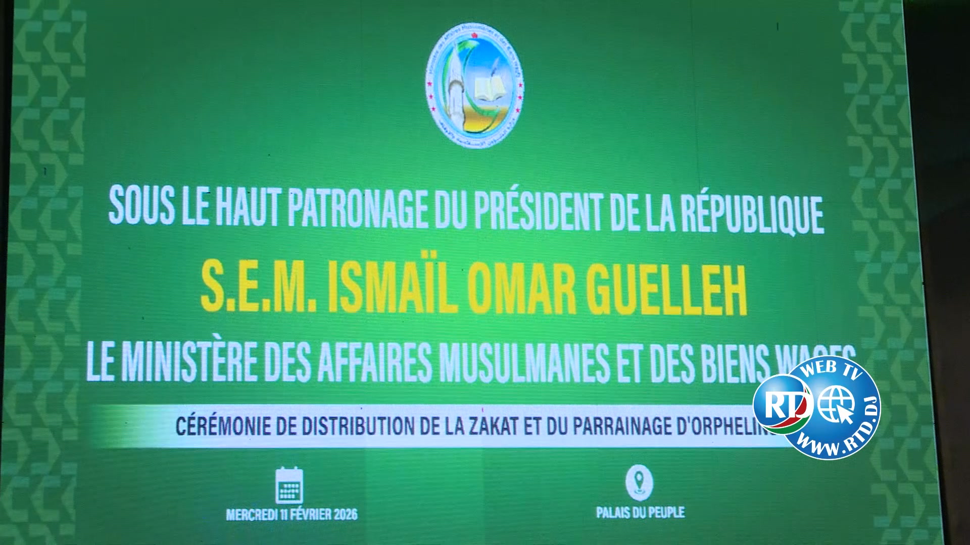 Le Chef de l’État SEM Ismail Omar Guelleh préside la cérémonie de ...