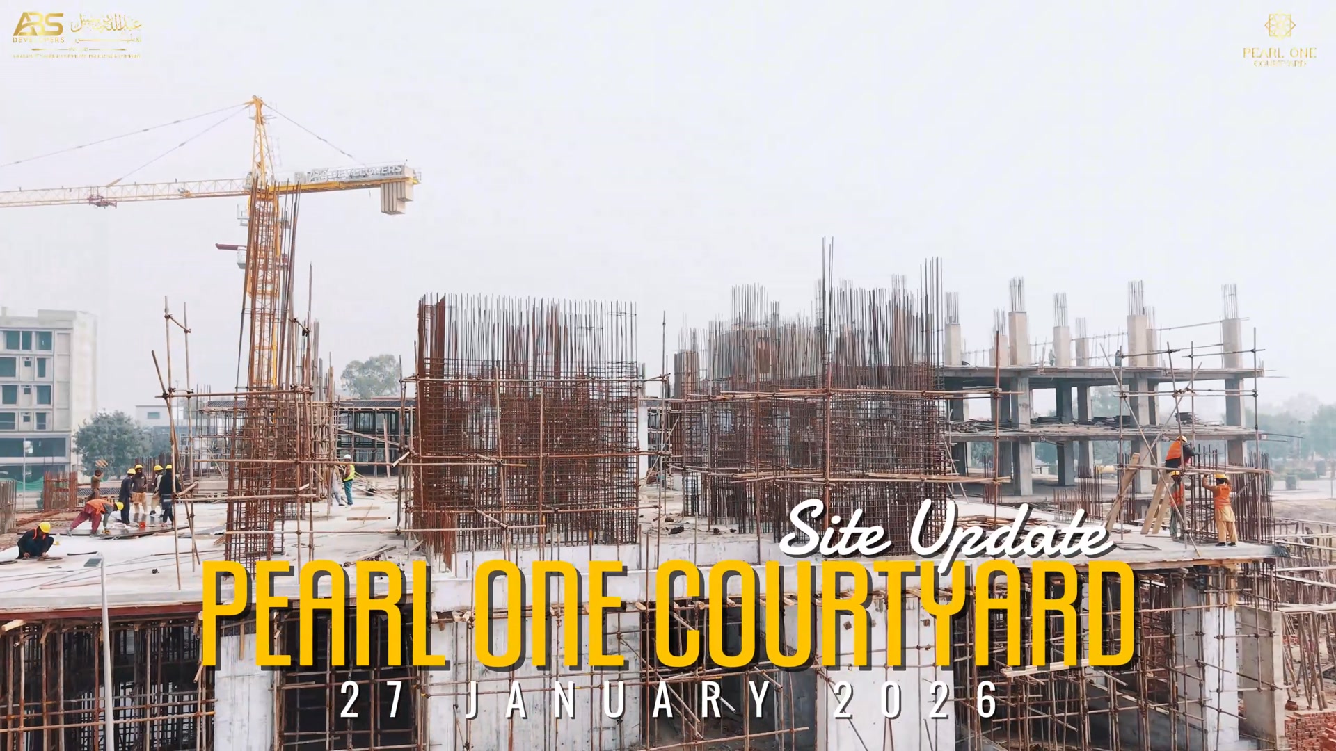 📍 Project: Pearl One Courtyard 📅 Construction Update: 27th January 2026 ...