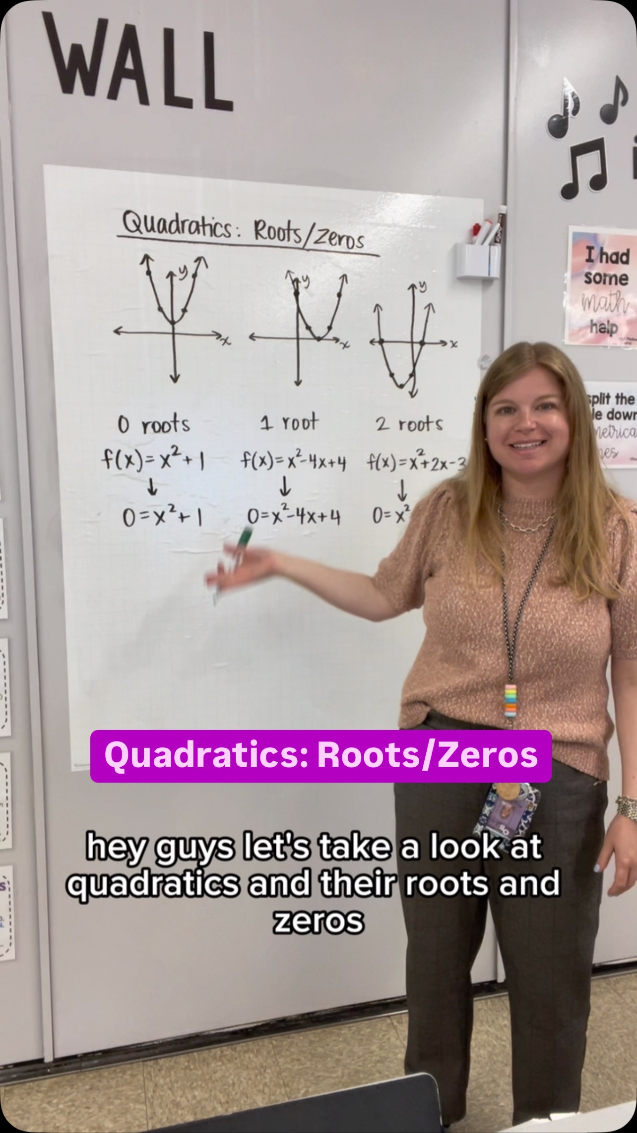 Quadratics: roots & zeros! #iteachalgebra #math #algebra #mathematics #