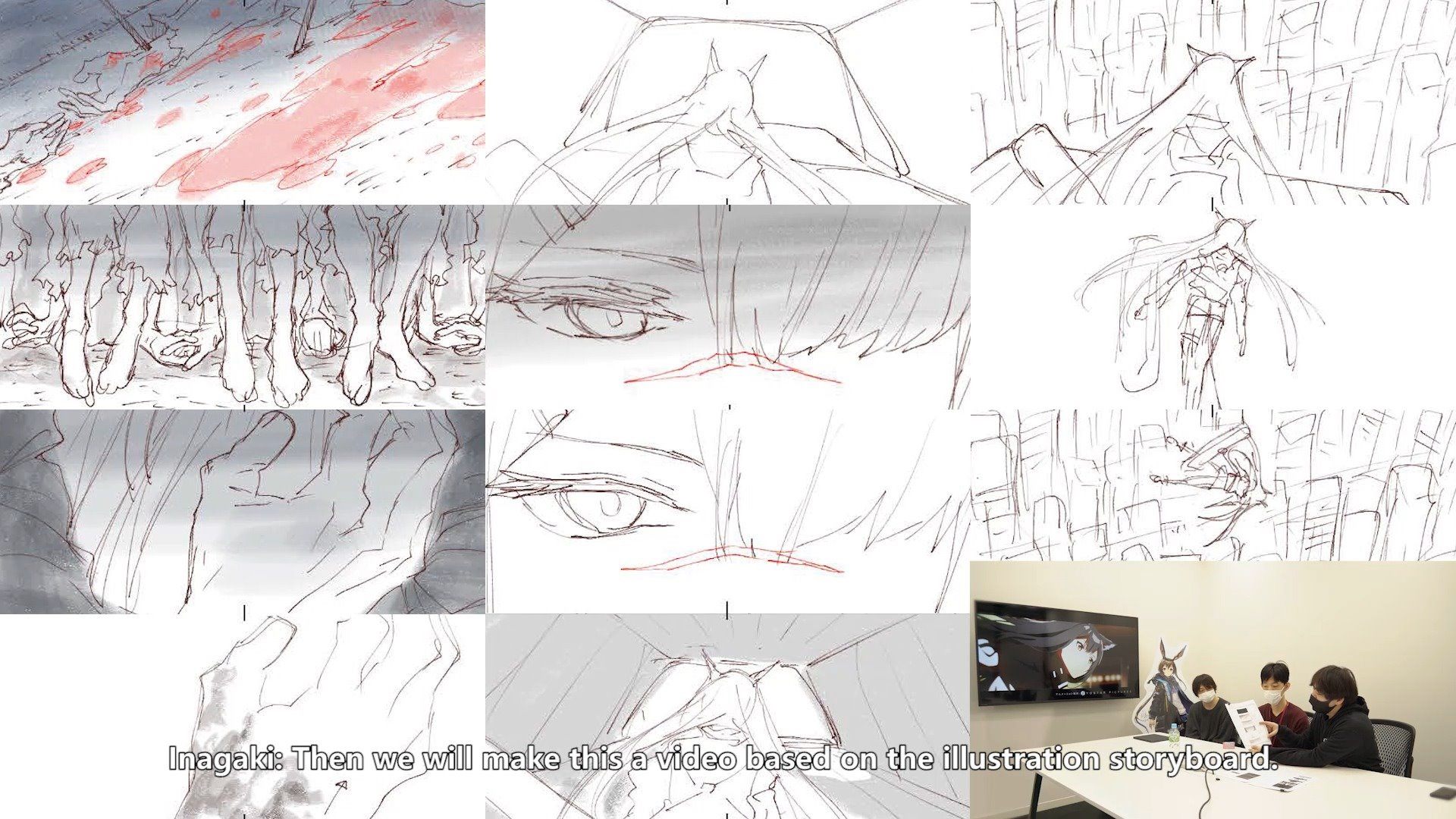 The interview video of Yostar Pictures Arknights anime PV curators 