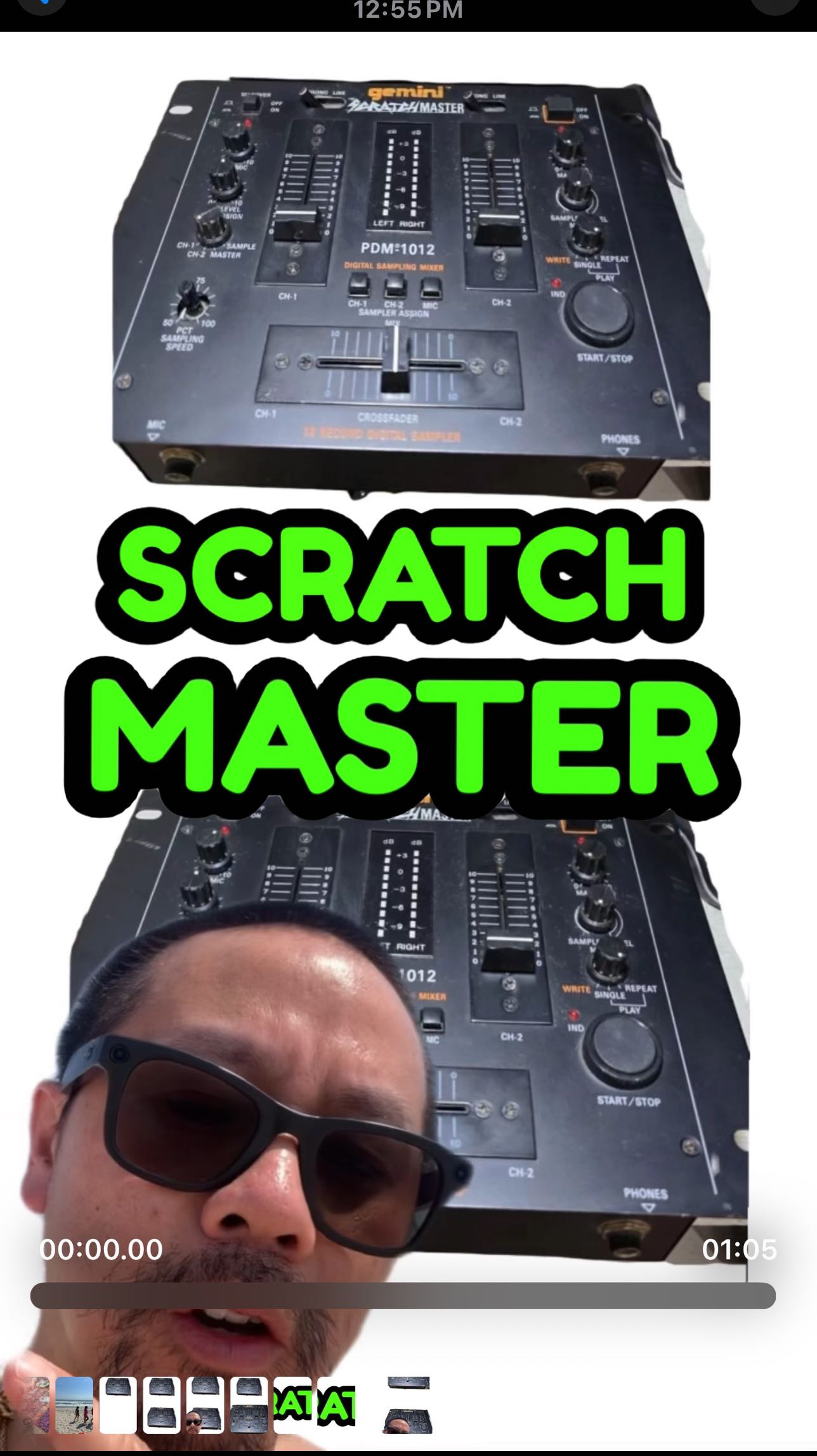 Vintage Gemini Scratchmaster mixer and early sampler experiences