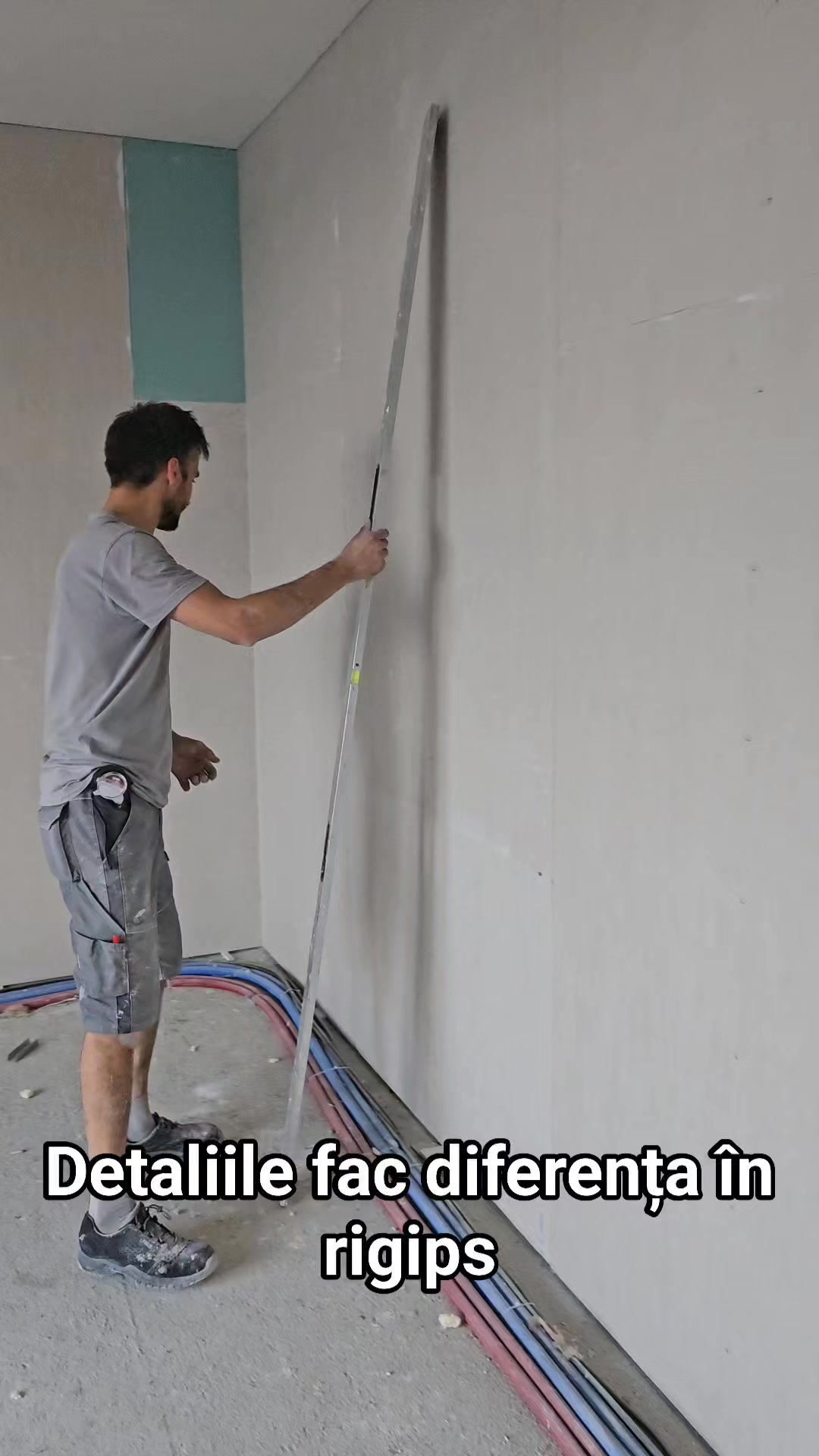 Rigips PERFECT la dreptar – fără povești #glet #amenajari #constructii ...