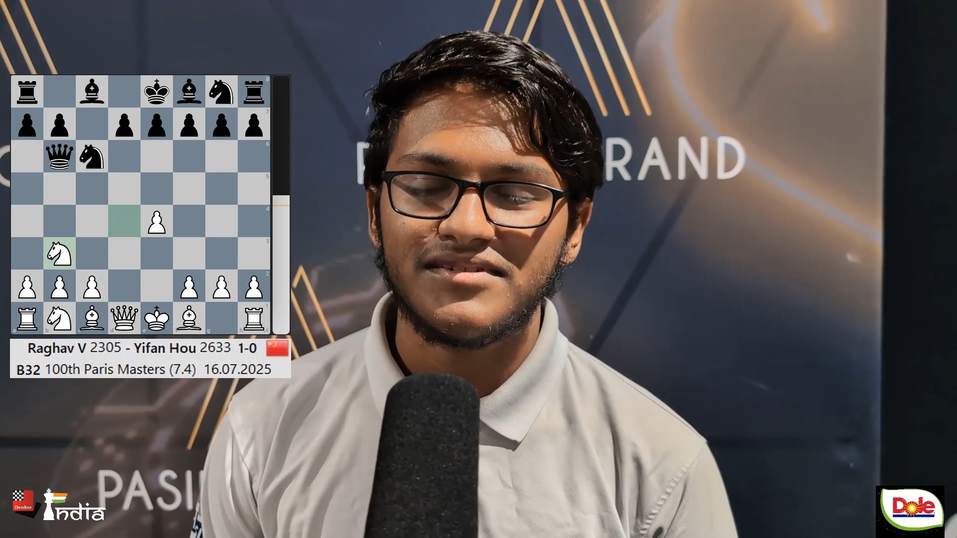 FM Raghav V (2305) scored his second IM-norm at 100th Paris Masters ...