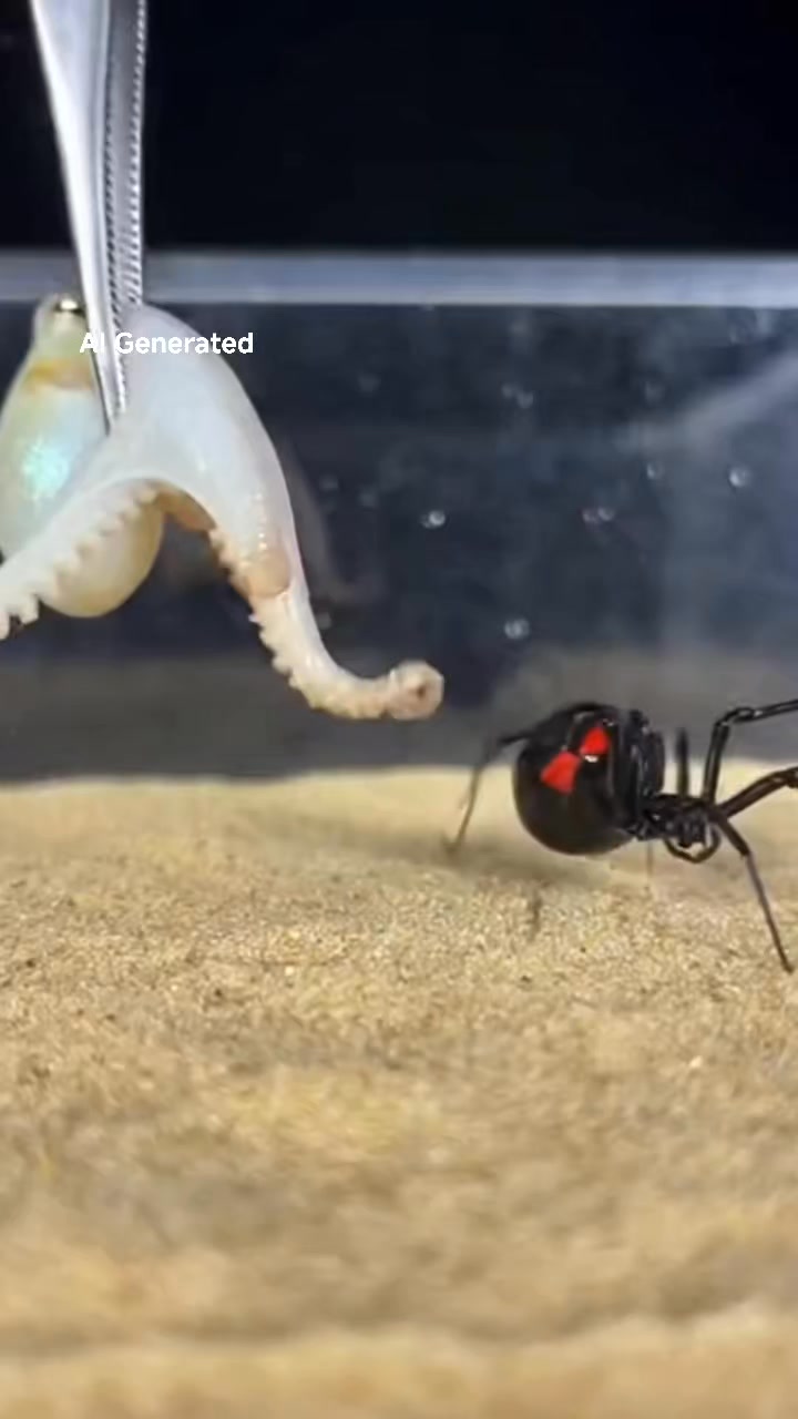 Octopus & Black Widow — Depth Meets Silence From the deep blues of the ...