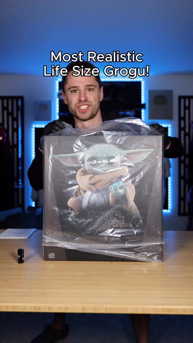 I got to unbox the new lifesize Grogu from hot toys! It looks so