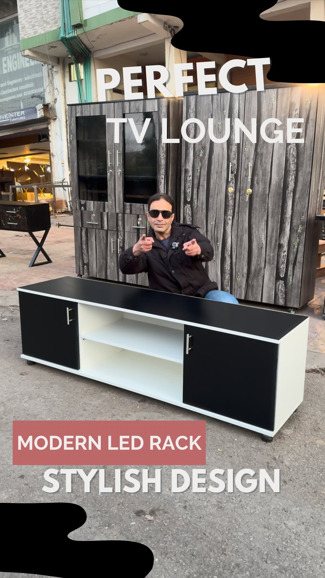 Modern LED Rack for TV Lounge . Stylish, spacious and budget-friendly ...