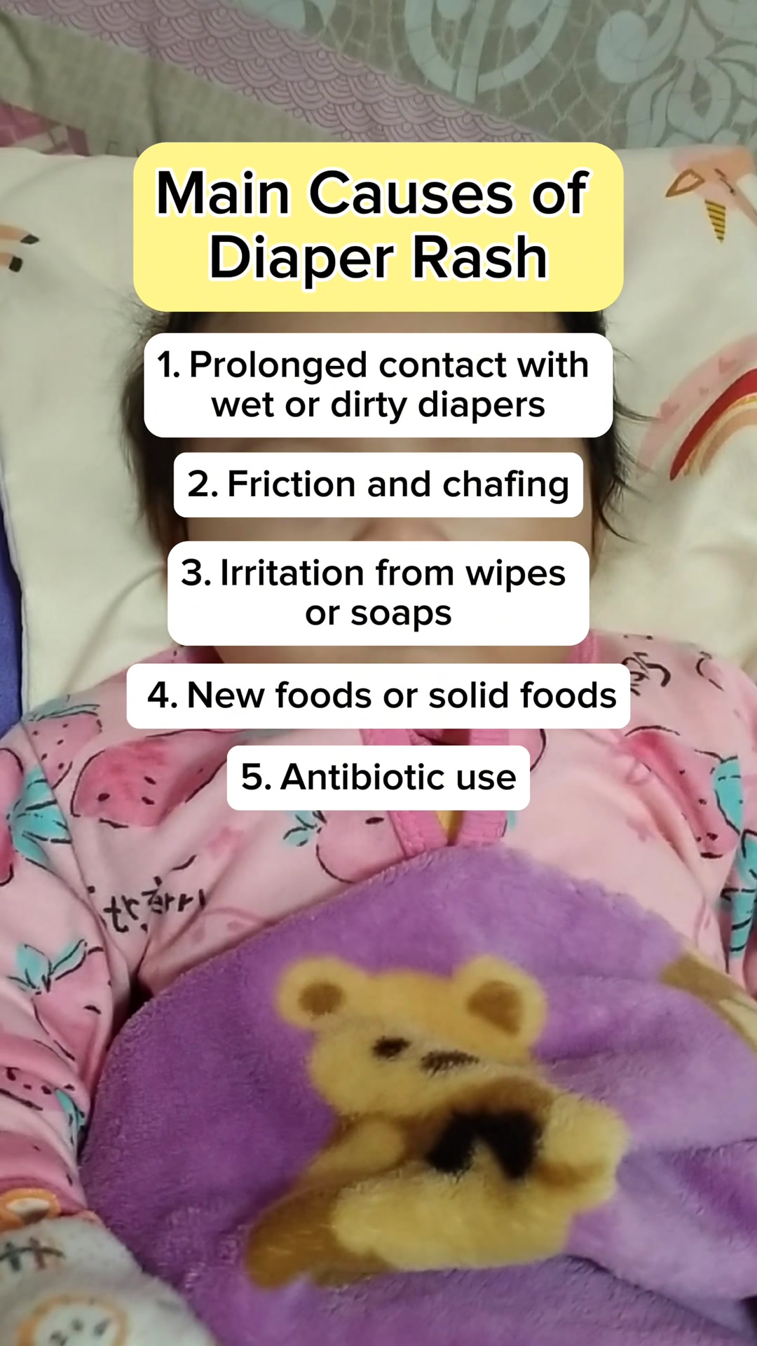 Main Causes of Diaper Rash 1. Prolonged contact with wet or dirty ...