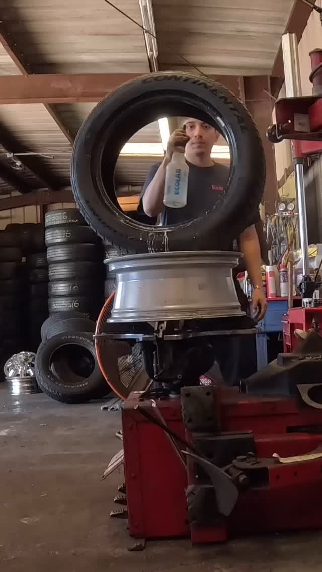 Installing a tire 🛞 #toyotires #tireshop #tireshop #tireshine #wheel # ...