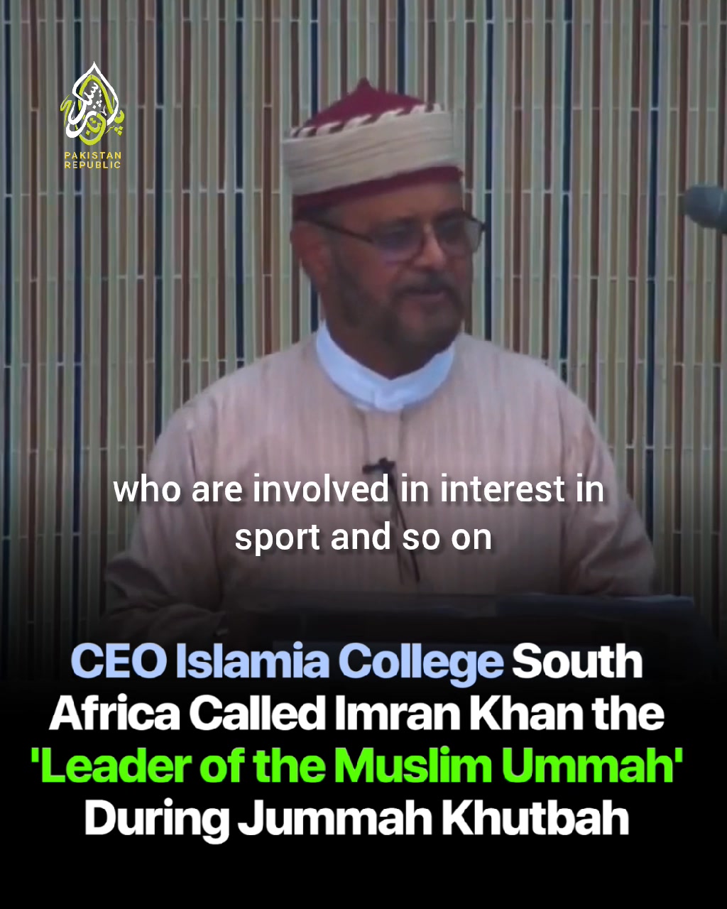 CEO of a major Islamic school group in South Africa, Sheikh Saadullah ...