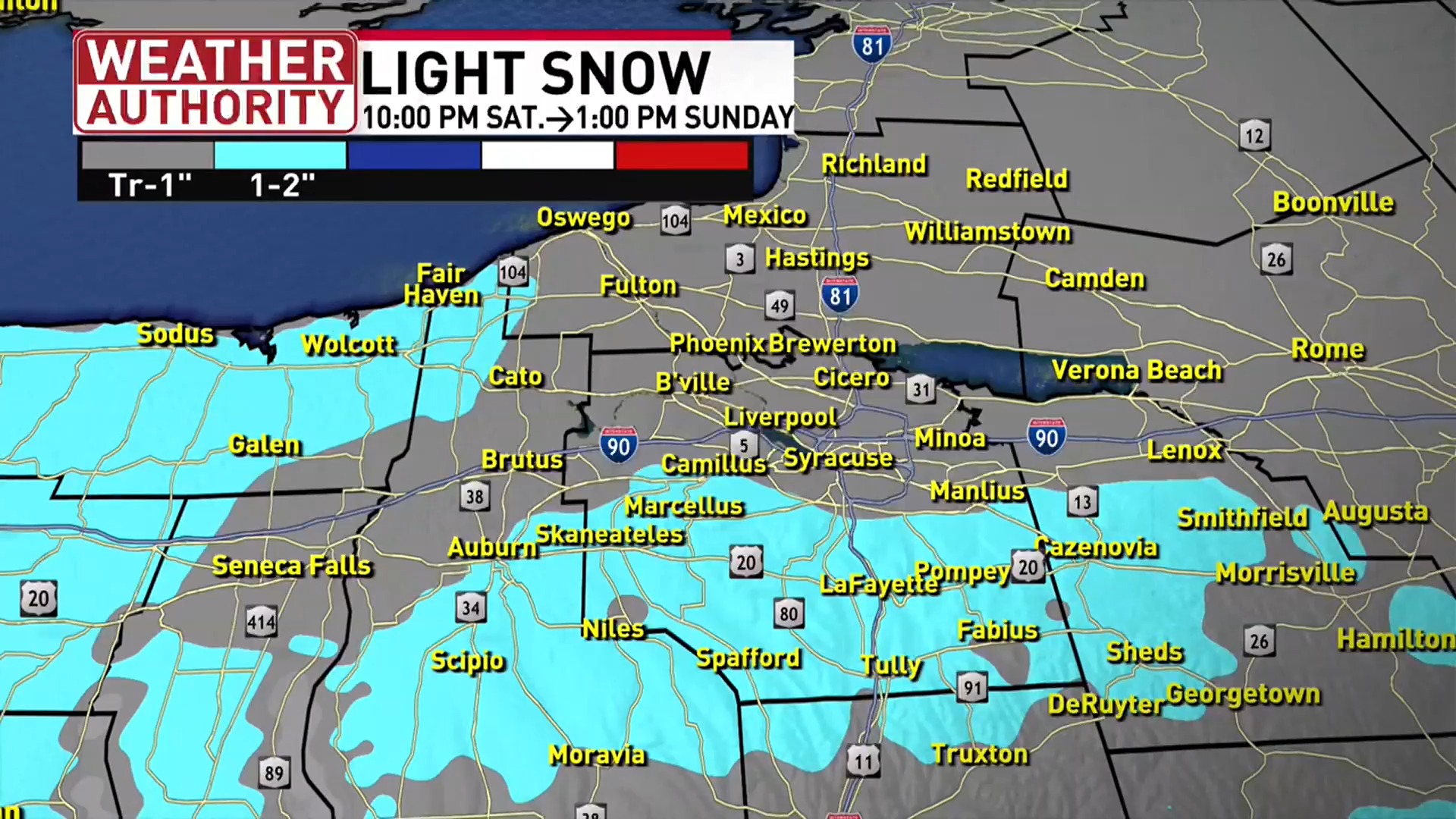 11 PM weather check from Saturday night. What will be the change in ...