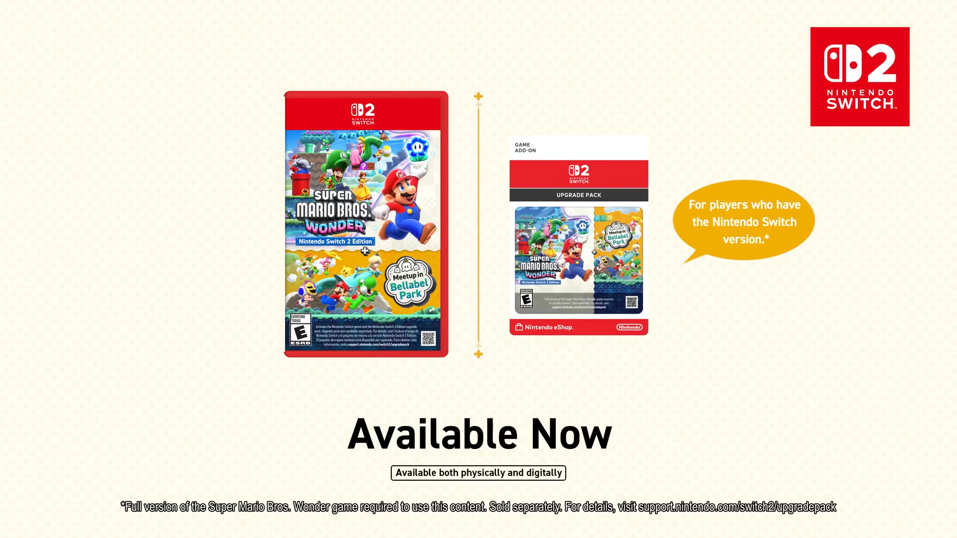 Super Mario Bros. Wonder - Nintendo Switch 2 Edition + Meetup in