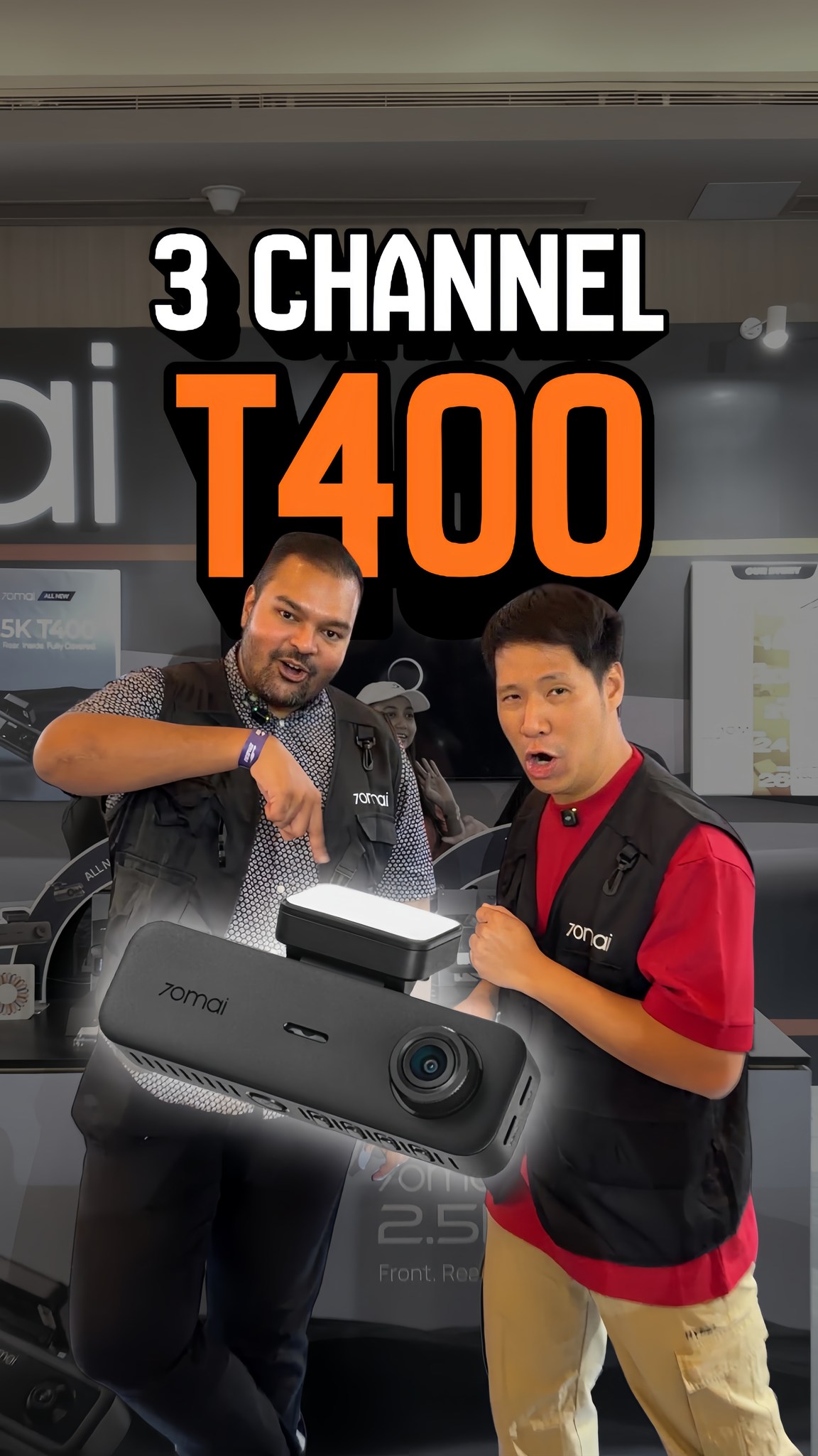 3 Cameras. Triple Protection. 🔥 Meet the all-new 70mai T400