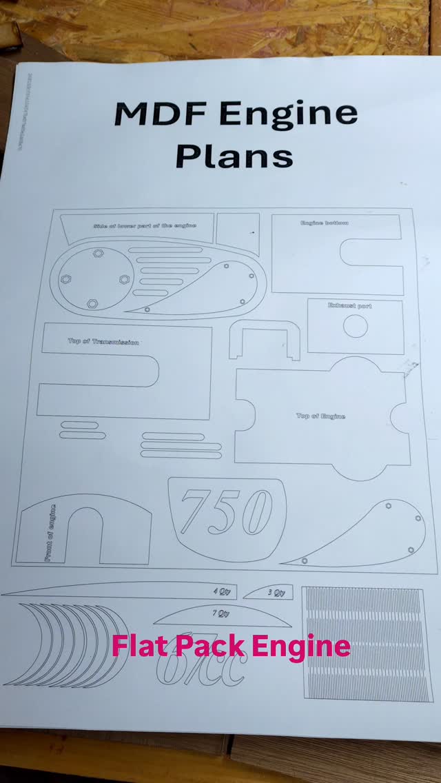 My CAD drawings for the MDF engine #mentalhealthawareness #creativity # ...