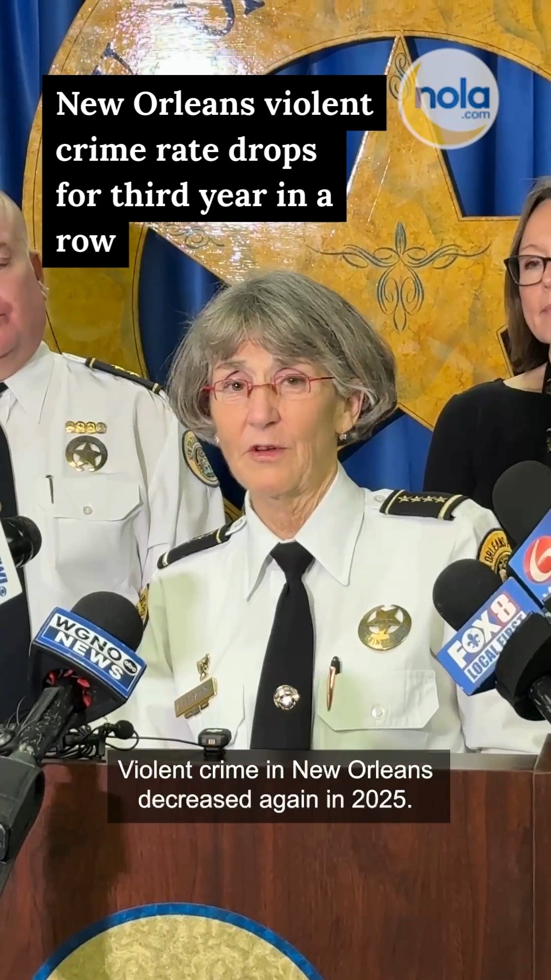 Violent crime in New Orleans decreased again in 2025, continuing the ...