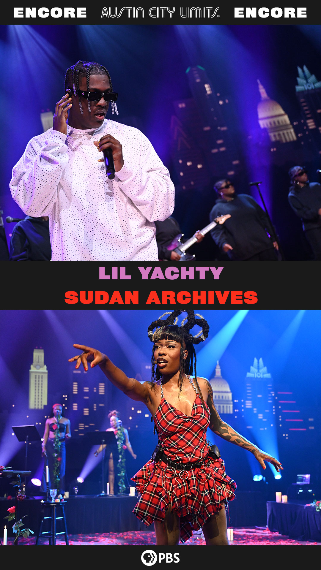 🚨 Lil Yachty + Sudan Archives ACL TV episode is back for FREE on