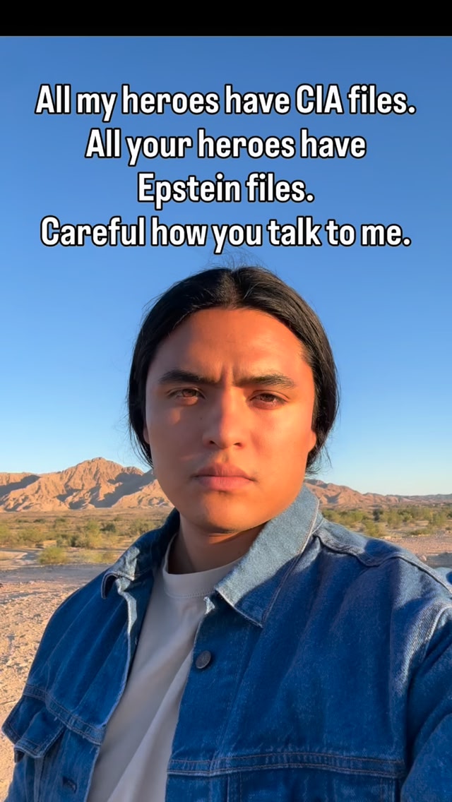 All my heroes have CIA files. All your heroes have Epstein files ...