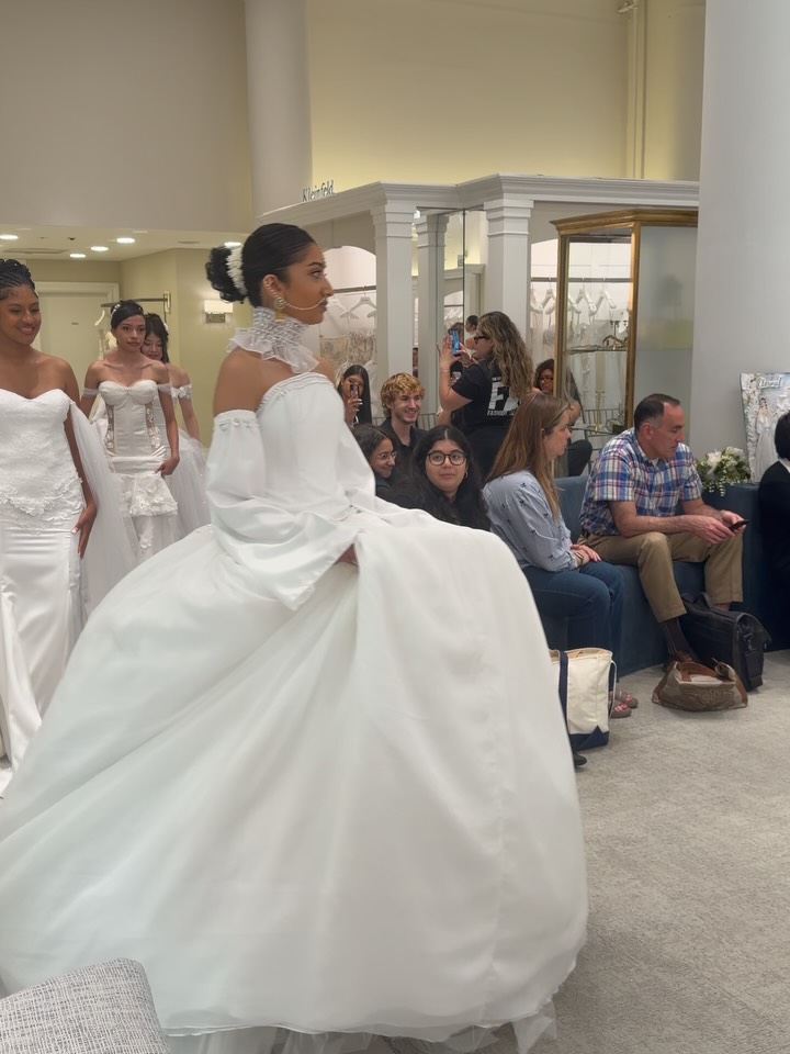 We were honored to host the showcase of the talented HSFI students as they debuted their work from the bridal design program. , These students have worked incredibly hard to create one of a kind looks 