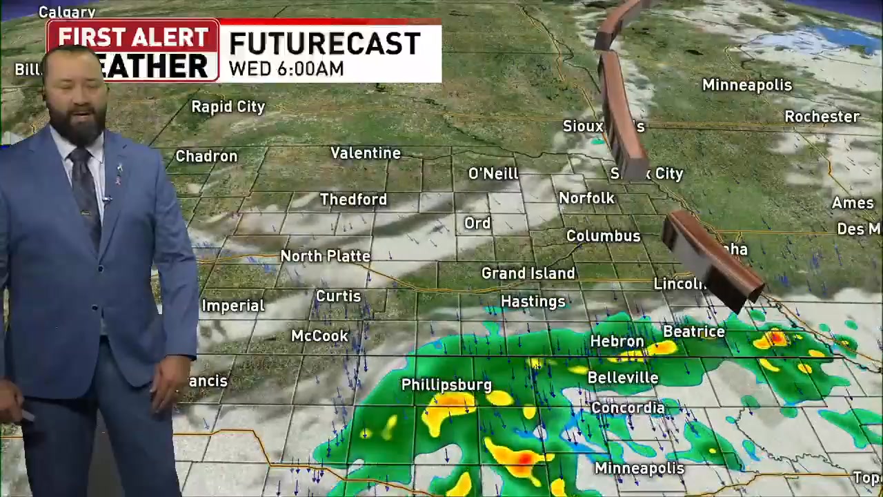Tuesday evening forecast. | Chief Meteorologist Tim Reith | Facebook