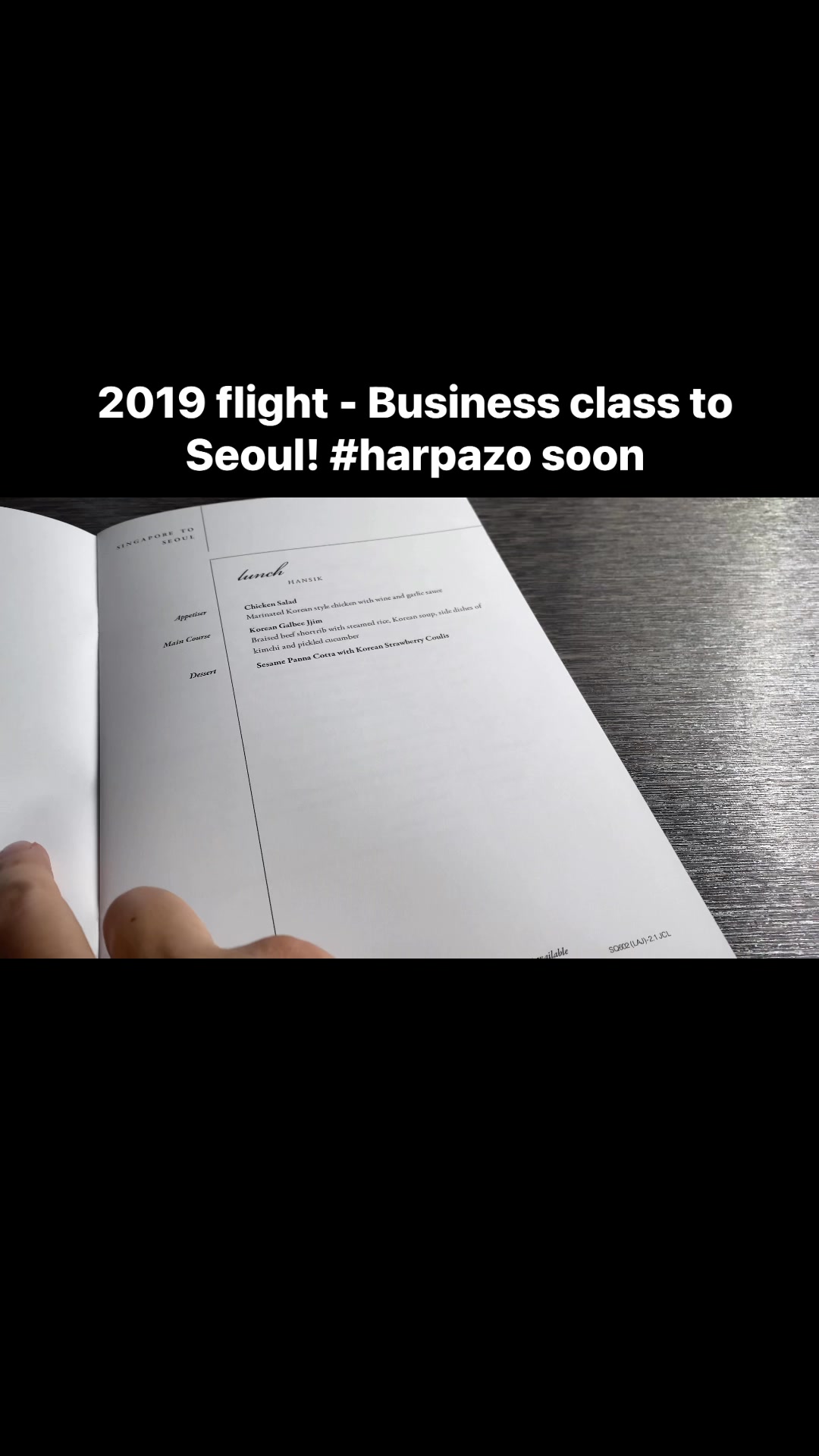 Photo inspiration: Picture Idea: Business Class Menu 2019 Flight Boeing 787 10 Flight To