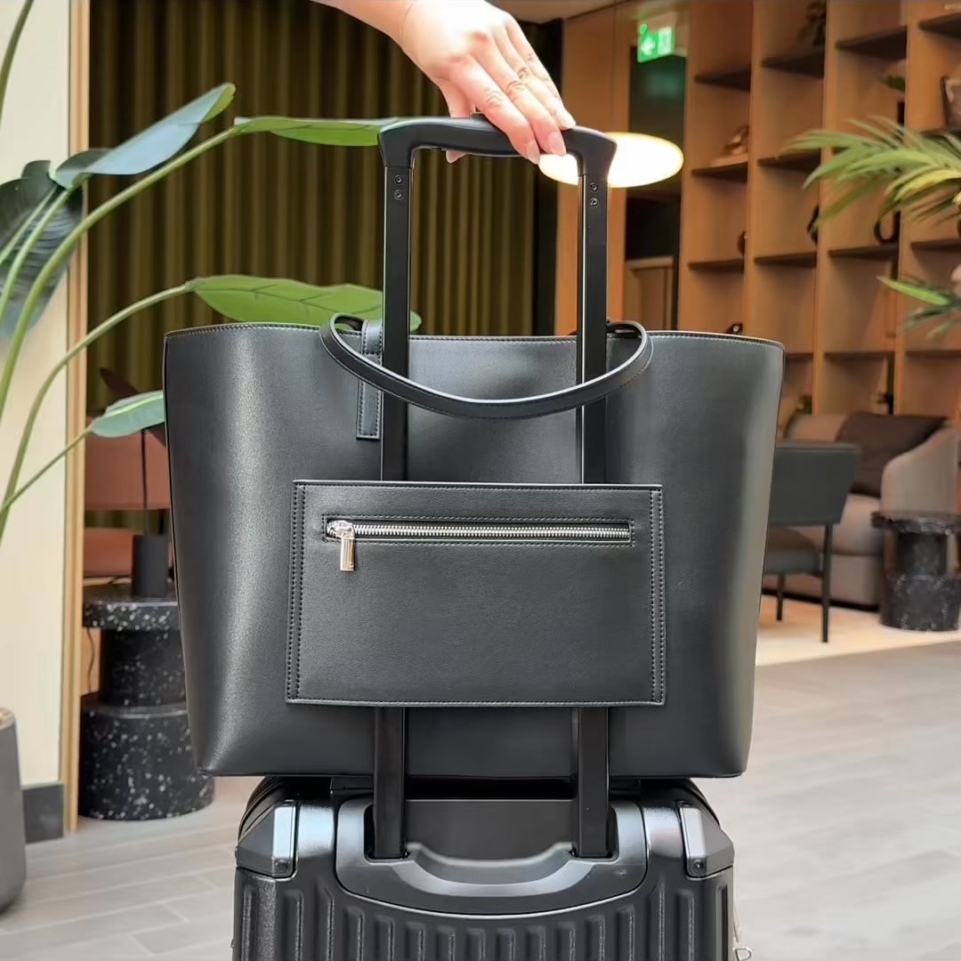 Commute without the clutter. The Sienna Triple Compartment tote is