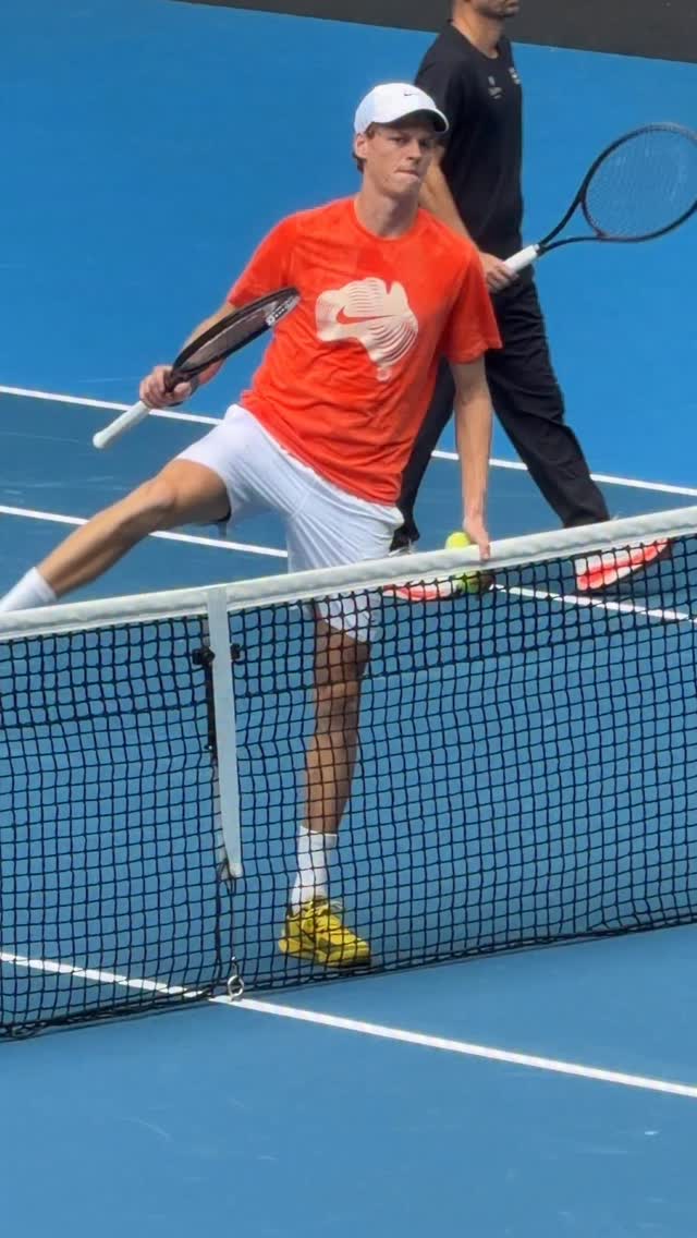 On the blue of Rod Laver Arena, Jannik Sinner debuts Nike's new
