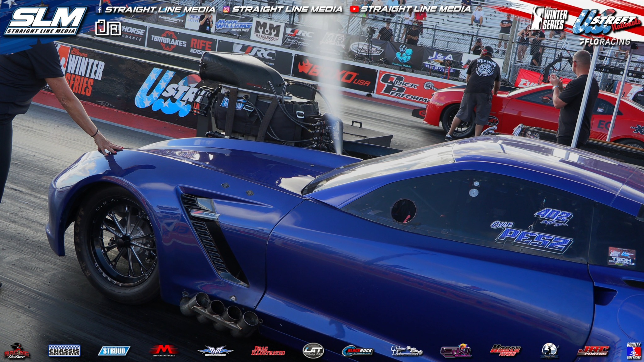Cole Pesz purging the nitrous oxide out of his screw blown Corvette on ...