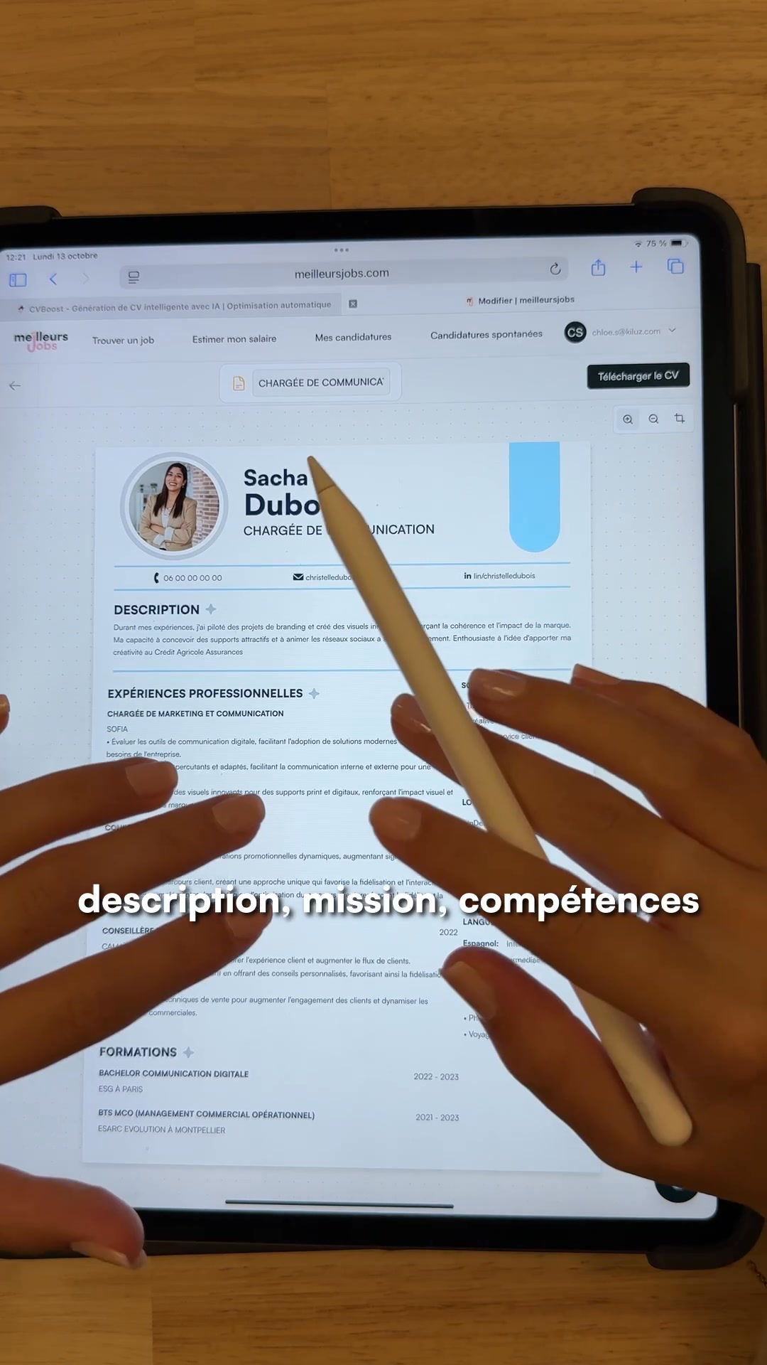 Si tu veux un CV parfait gratuitement, clique juste ici 👉 http ...