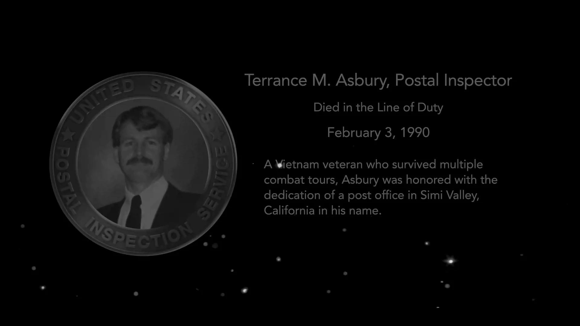 Today we remember Postal Inspector Terrance M. Asbury who died #OTD in ...