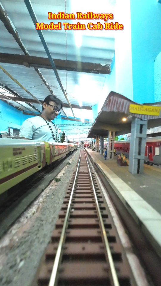 Indian Railways HO Scale Model Train Cab Ride!!! 🔥🔥🔥#reelitfeelit # ...