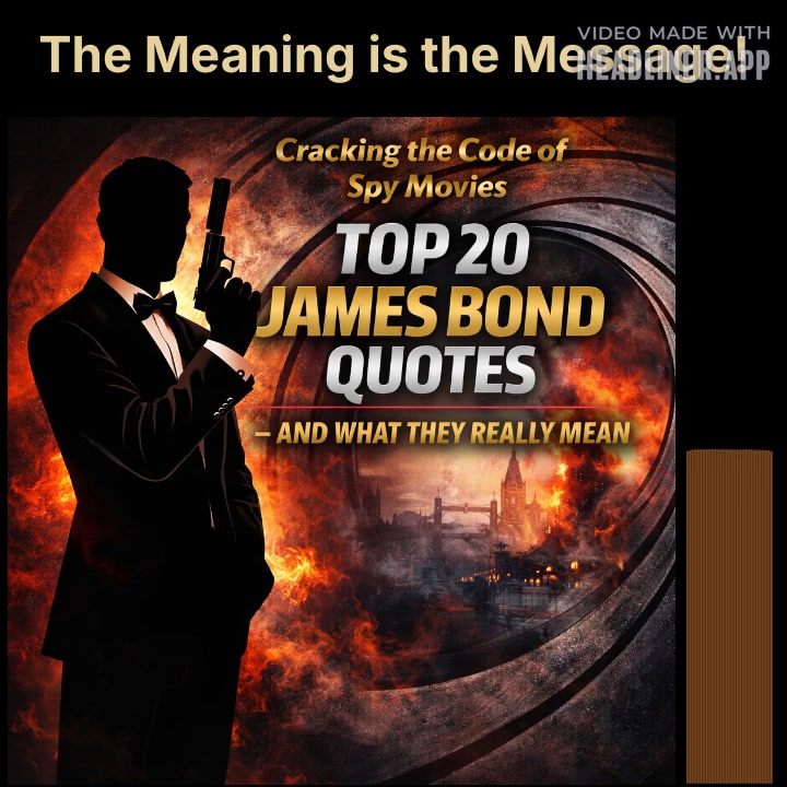 🎙️ Just Dropped! What do the most famous quotes from James Bond