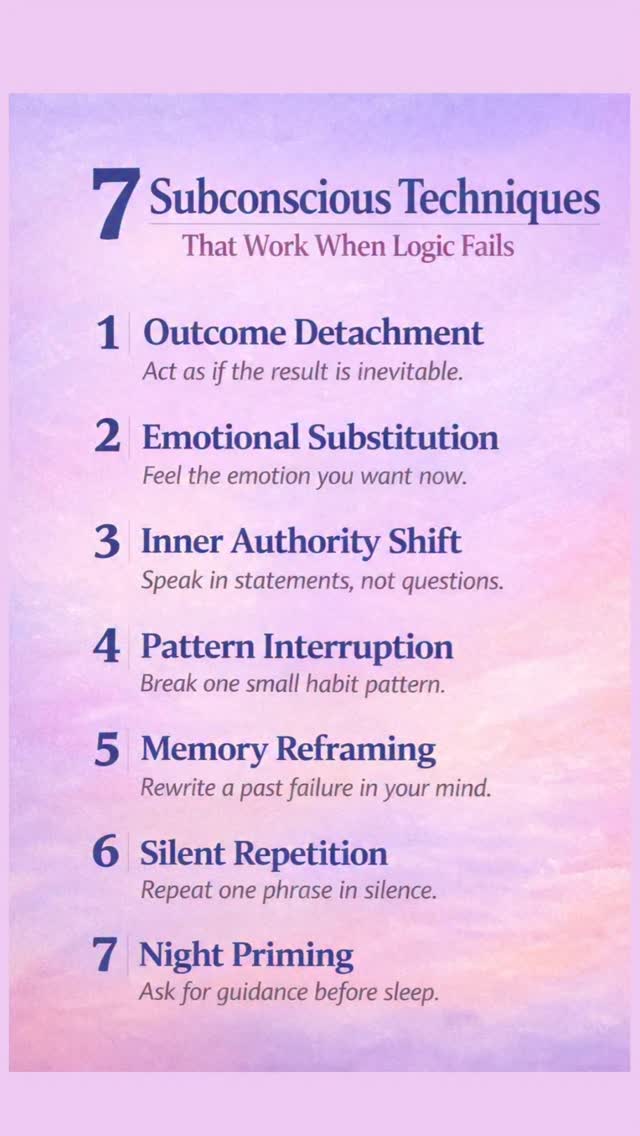 7 Subconscious Techniques That Work When Logic Fails Sometimes logic ...