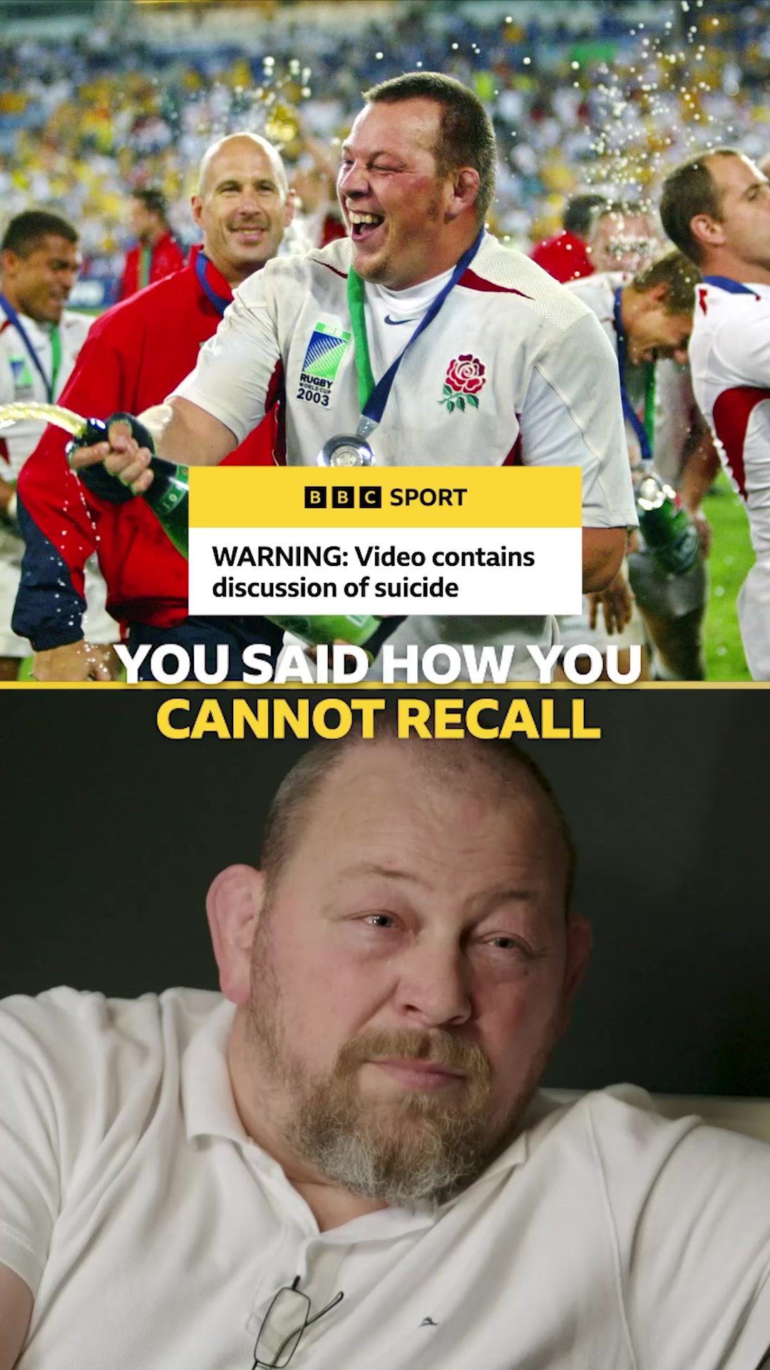 Steve Thompson won the Rugby World Cup with England...but he can't ...