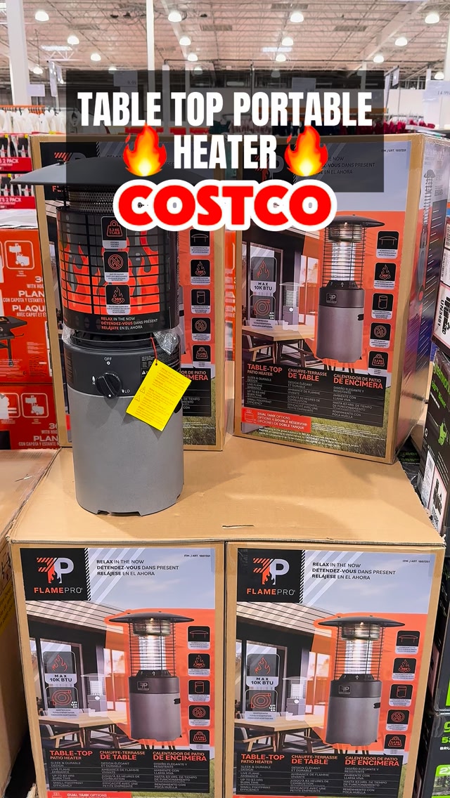 Costco just dropped the FlamePro Tabletop Portable Heater—a compact ...