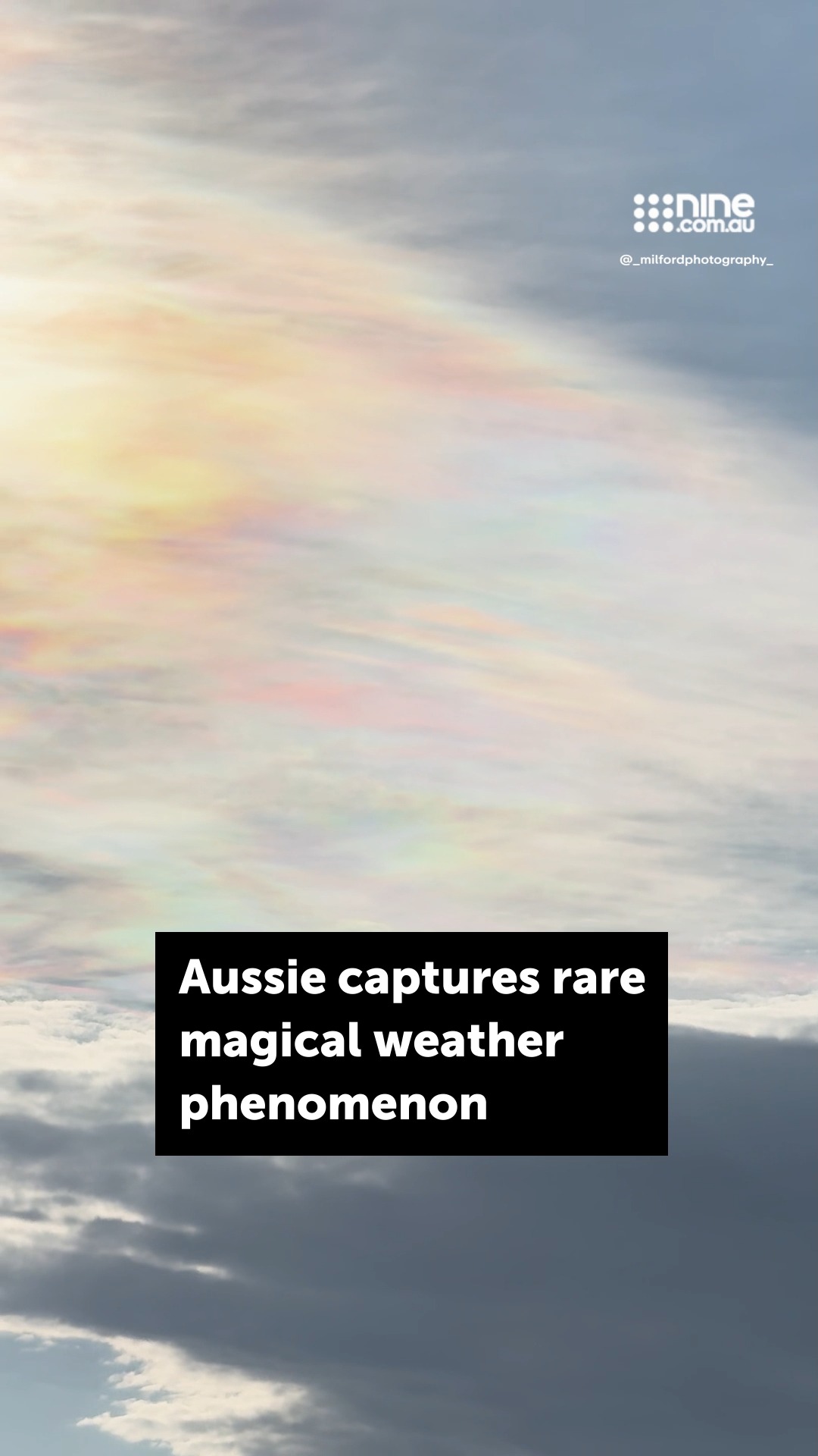 Magic or science? ☁🌈 A rarely-observed rainbow cloud phenomenon called ...