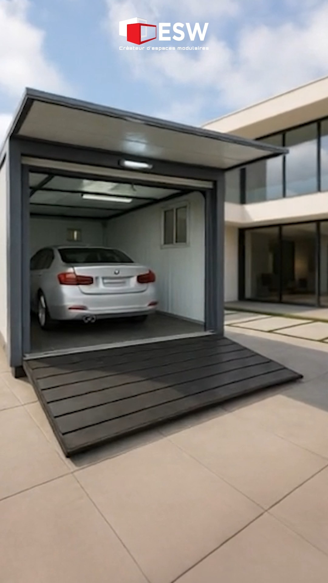 ‼️ Garage Modulaire ESW 🚗 Rapide, transportable et flexible ! Protégez ...