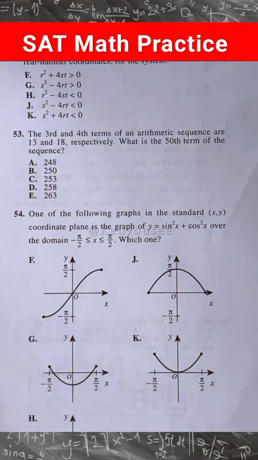 Arithmetic Sequence Your SAT/ACT Math Tutor ‼️ Looking for Math ...