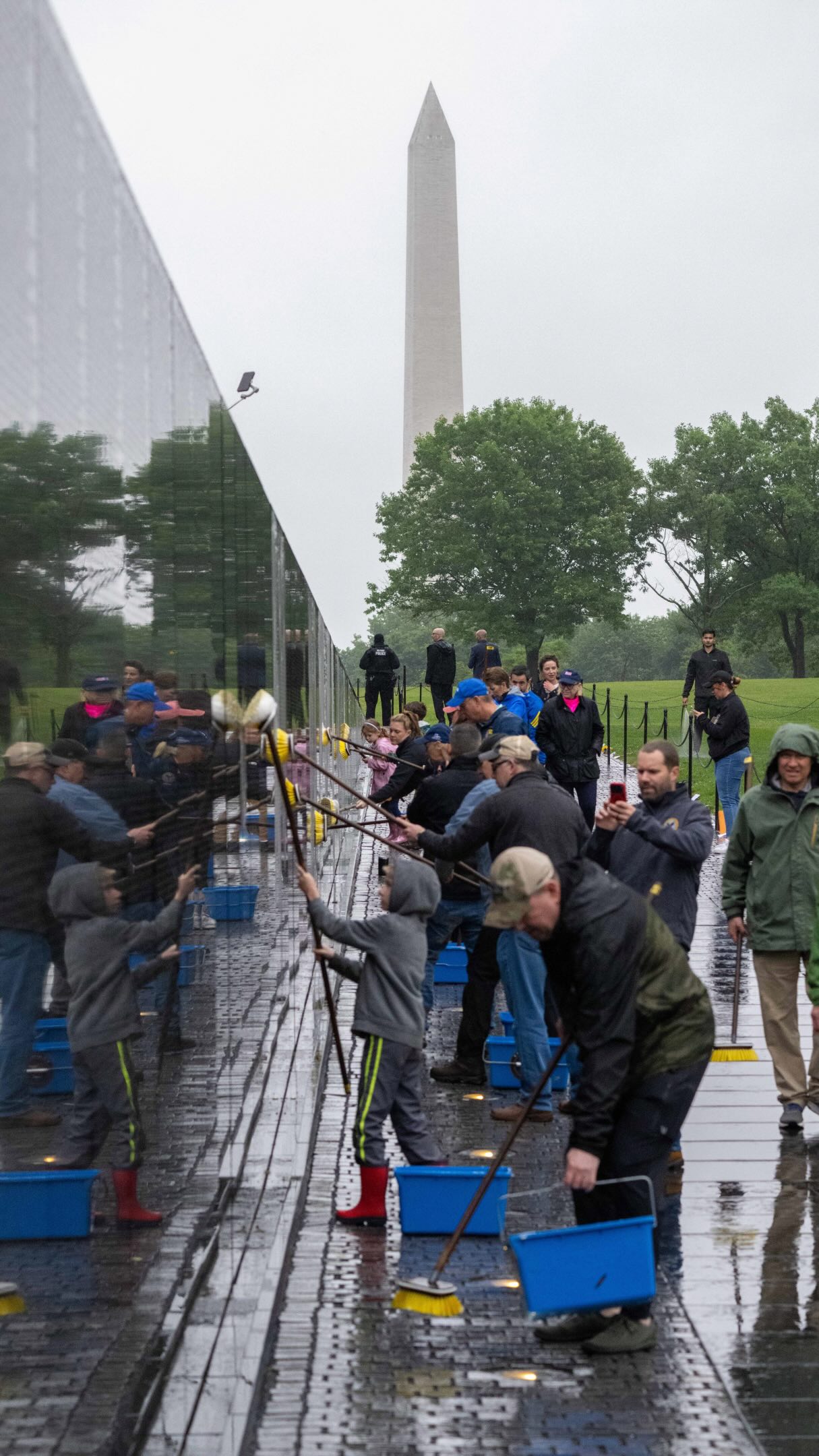 Today we honored the names etched into the Vietnam Veterans
