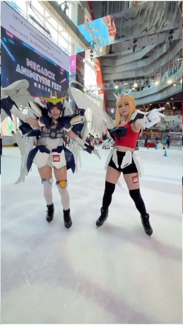 【MegaBox動漫祭】⭐動漫Cosplay溜冰派對⛸️不同角色造型Cosplayer於 Mega Ice 溜冰場飛馳 🤩 🔥MegaBox ...