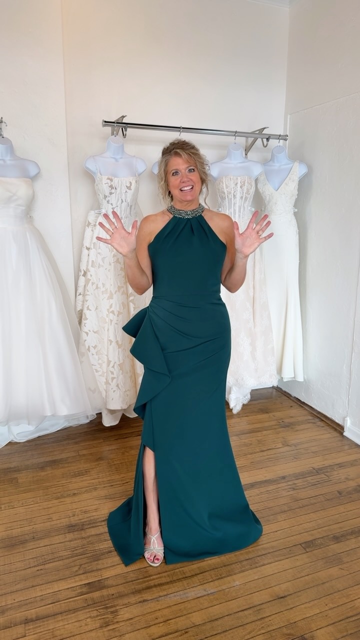 shades of green mother of the bride dresses We have had a lot requests for different for of Bride/Mother of the Groom dresses. Moms- would you wear this color?! #motherofthebride #motherofthegroom #motherofthebridedresses #motherofthegroomdress #motherofthebrideoutfit middle aged woman olive green mother of the bride dresses
